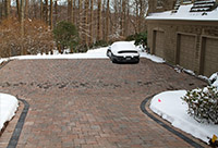 Heat the entire driveway and parking areas. Warm all surfaces that will receive vehicle and foot traffic.