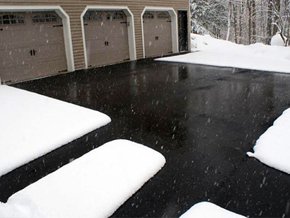 Heated driveway and radiant heated walkways.